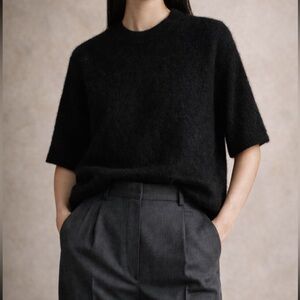 NWT H&M Premium Mohair Selection Black Knit Sweater